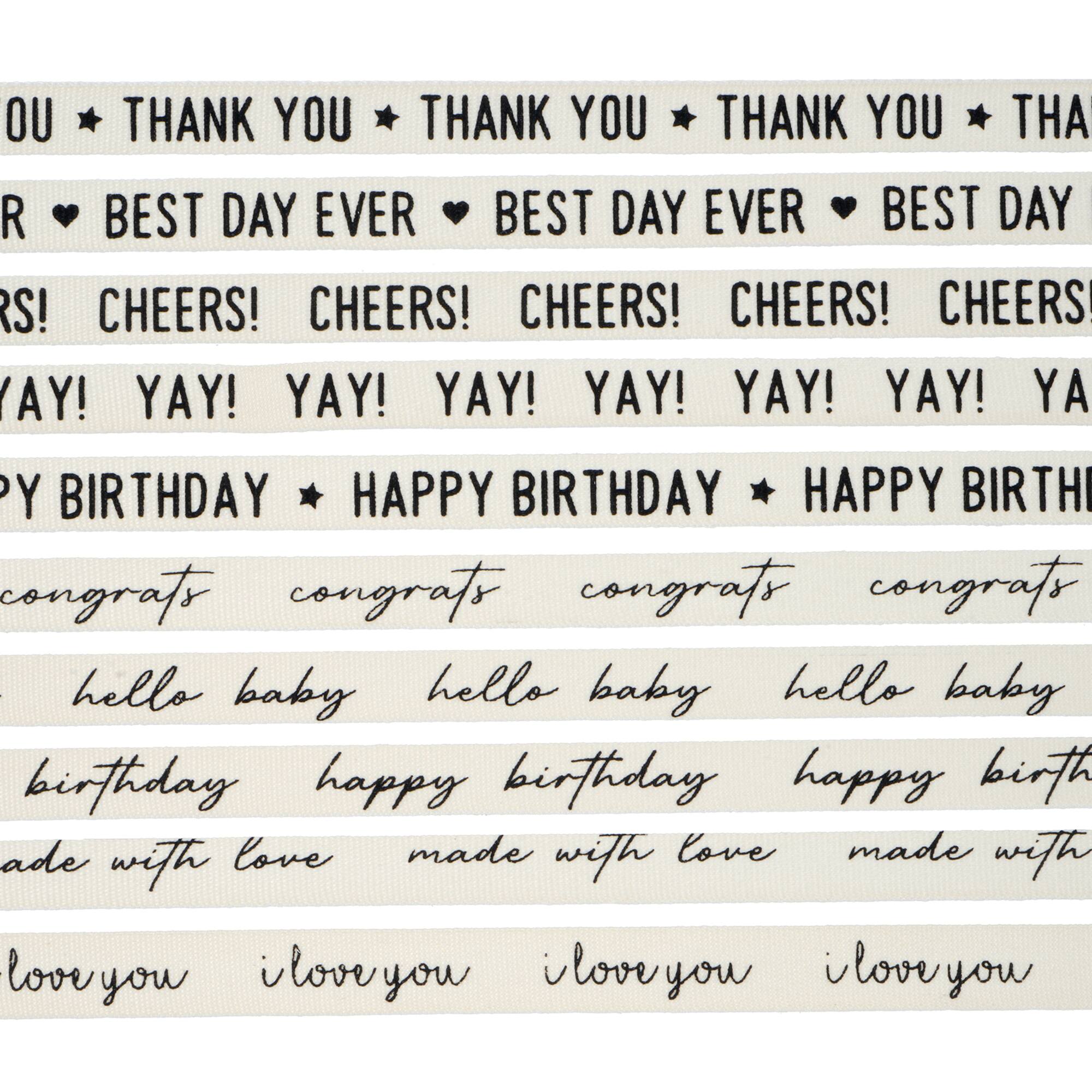 3/8" x 2yd. Sentiments Value Pack Ribbon by Celebrate It®